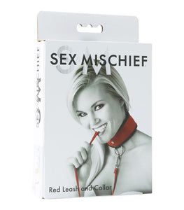 Sex & Mischief Red Leash & Collar Default Title