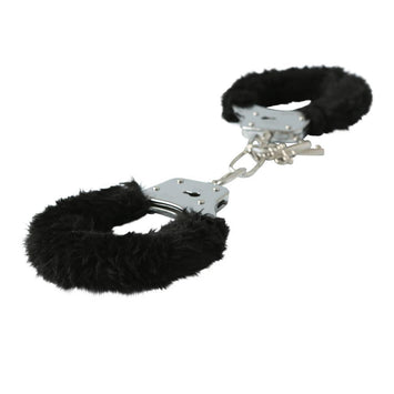 Sex & Mischief Furry Handcuffs Black Default Title