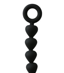 Sex & Mischief Black Silicone Anal Beads Default Title
