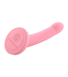 Daze 7in Vibrating Silicone Dildo Pink