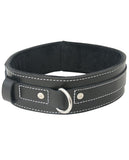 Edge Lined Leather Collar