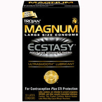 Trojan Magnum Ecstasy Ultrasmooth Lubricated 10pk Default Title