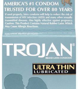 Trojan Ultra Thin Lube 3pk