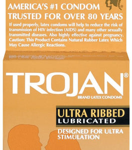 Trojan Ultra Ribbed 3pk