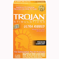 Trojan Stimulations Ultra Ribbed 12 Pack Default Title
