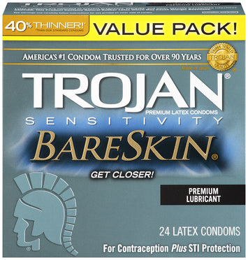 Trojan Bareskin Lubricated 24pk Default Title