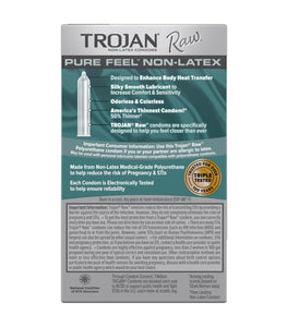 Trojan Raw Pure Feel Non-latex 10 Pack