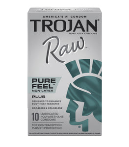 Trojan Raw Pure Feel Non-latex 10 Pack