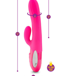 Viben Hypnotic Thrusting Rabbit W/ Clit Stim Hot Pink