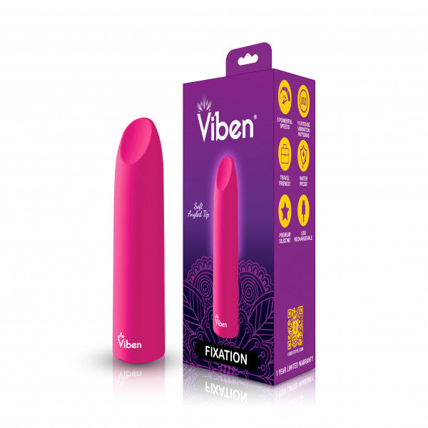 Fixation Hot Pink Powerful Lipstick Bullet Vibe Default Title