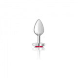 Cheeky Charms Heart Bright Pink Silver Plug