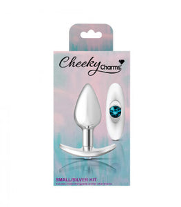 Cheeky Charms Butt Plug Set Clear Teal