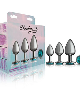 Cheeky Charms Metal Plug Kit Gunmetal Round