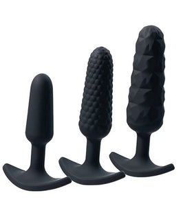 Trio Anal Plug Set Black