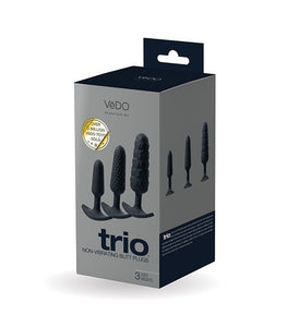 Trio Anal Plug Set Black