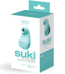 Vedo Suki Rechargeable Sonic Vibe Tease Me Turquoise