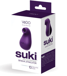 Vedo Suki Rechargeable Sonic Vibrating Sucker Deep Purple Default Title