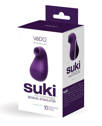Vedo Suki Rechargeable Sonic Vibrating Sucker Deep Purple Default Title