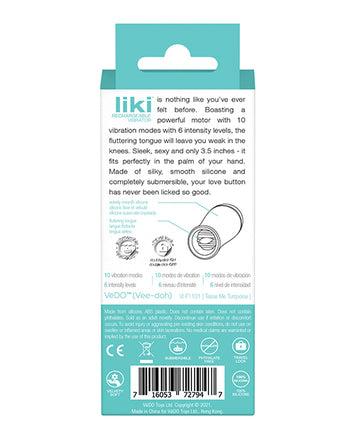 Vedo Liki Flicker Vibe Tease Me Turquoise Default Title