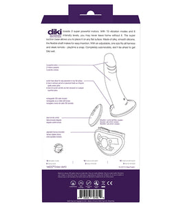 Vedo Diki Vibrating Dildo W/ Harness Deep Purple