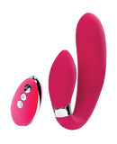 Jeni C-shaped Dual Motor Vibe With Remote - Pink Default Title