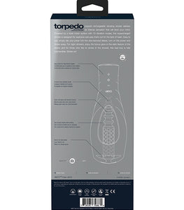 Vedo Torpedo Rechargeable Stroker Just Black W/ Glow Sleeve Default Title