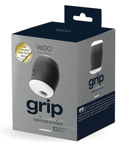 Vedo Grip Rechargeable Vibrating Sleeve Just Black Default Title