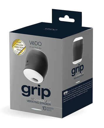 Vedo Grip Rechargeable Vibrating Sleeve Just Black Default Title