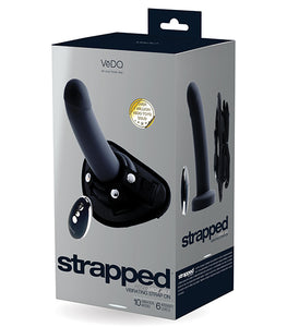 Vedo Strapped Rechargeable Strap On Just Black