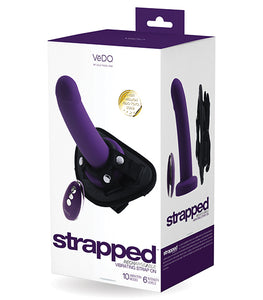 Vedo Strapped Rechargeable Strap On Deep Purple