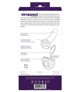 Vedo Strapped Rechargeable Strap On Deep Purple