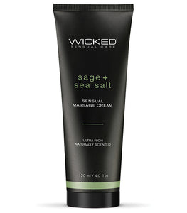 Wicked Massage Cream Sage + Sea Salt 4 Oz