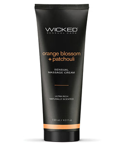 Wicked Massage Cream Orange Blossom + Patchouli 4 Oz