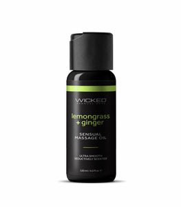 Wicked Lemongrass & Ginger Sensual Massage Oil 4 Oz Default Title