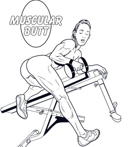 Sexy Butts Adult Coloring Book Default Title