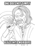 Lord Of Smoke Rings Coloring Book