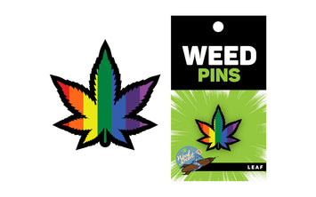 Rainbow Marijuana Leaf Pin Default Title