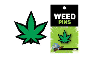 Green Marijuana Leaf Pin Default Title