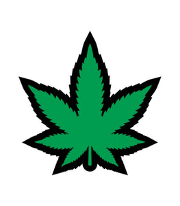 Green Marijuana Leaf Pin