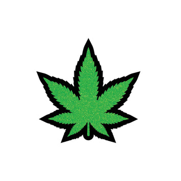 Green Glitter Leaf Pin Default Title
