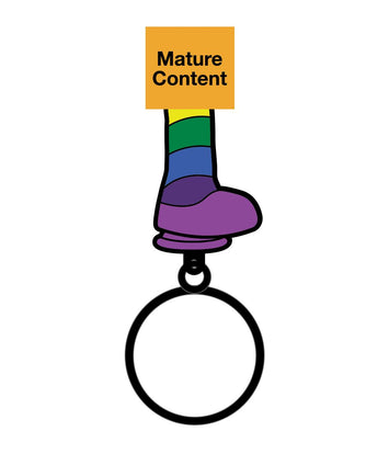 Rainbow Dildo Keychain Default Title