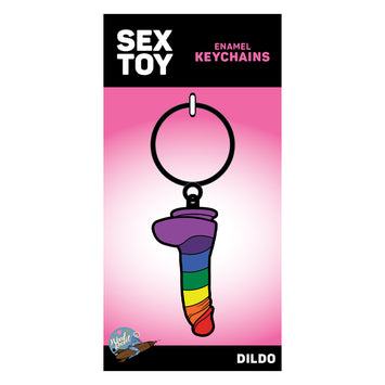 Rainbow Dildo Keychain Default Title