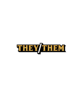 They/them Pronoun Pin