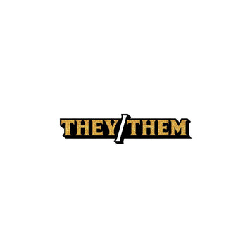 They/them Pronoun Pin Default Title