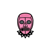 Pink Bondage Mask Pin Default Title