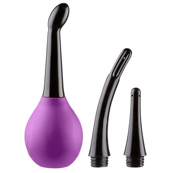Cloud 9 Fresh + Deluxe Anal Soft Tip Enema Douche 11.8 Oz W/ 3 Soft Nozzle Tips Default Title