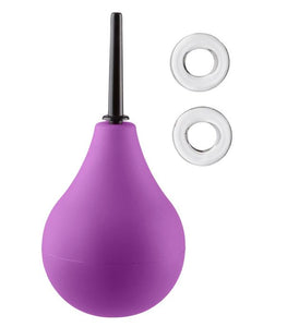 Cloud 9 Fresh + Deluxe Anal Soft Tip Enema Douche 7.6 Oz W/ Ez Squeeze Bulb & 2 C-rings Default Title
