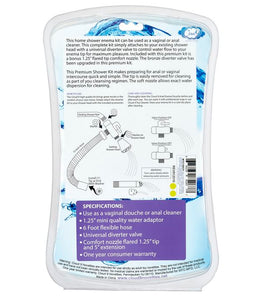 Cloud 9 Fresh + Premium Shower Enema Kit W/ Diverter & Tips Default Title
