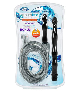 Cloud 9 Fresh + Deluxe Anal Enema Premium Shower Kit W/ 2 Tips & 6 Ft Stainless Steel Default Title