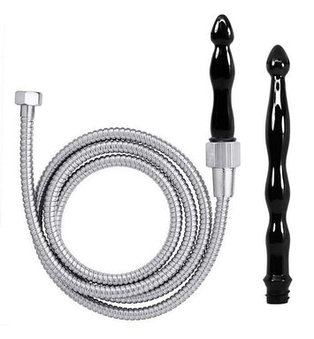 Cloud 9 Fresh + Deluxe Anal Enema Premium Shower Kit W/ 2 Tips & 6 Ft Stainless Steel Default Title